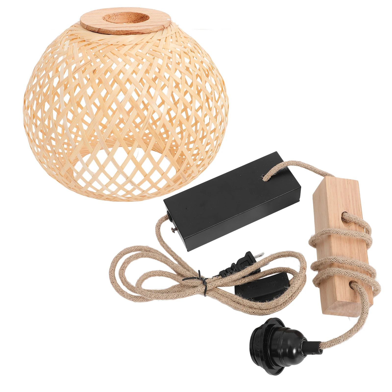 

Modern Rattan Wall Lamp Rustic Weaving Light Fixture Cozy Bedroom Balcony Lighting Decorative Home Wall Light Farmhouse Sconce