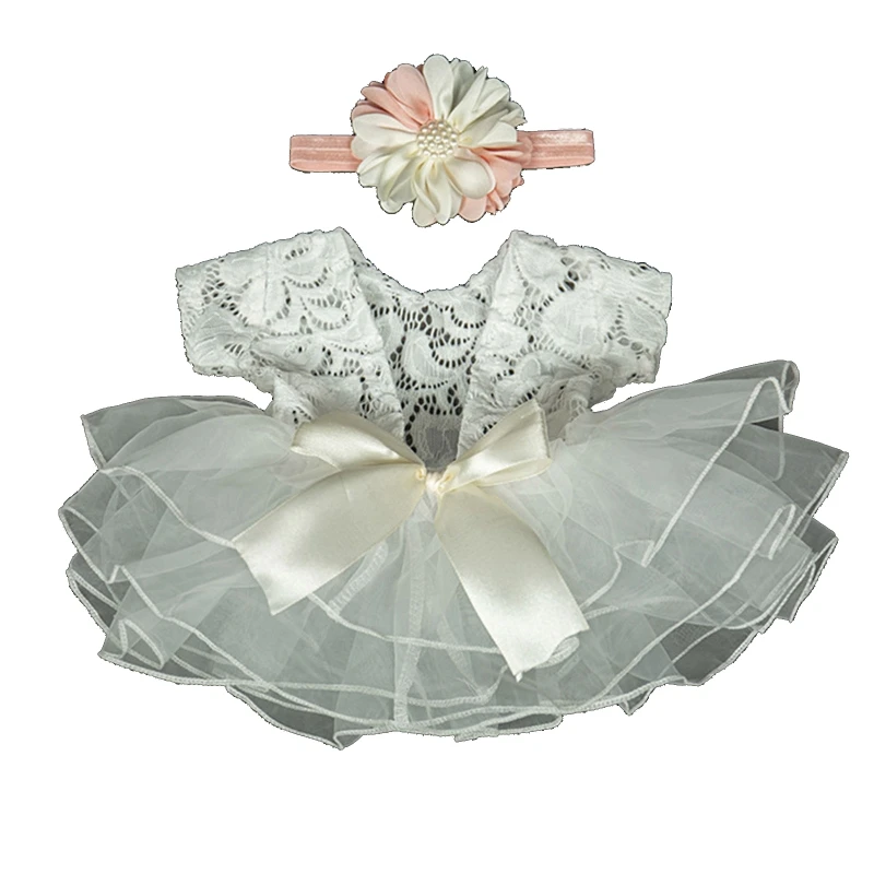 F62D Acessórios para Fotografia de Bebês Roupa Saia Laço Laço com Tiara de Flores para Bebês Recém-nascidos Meninas Acessórios