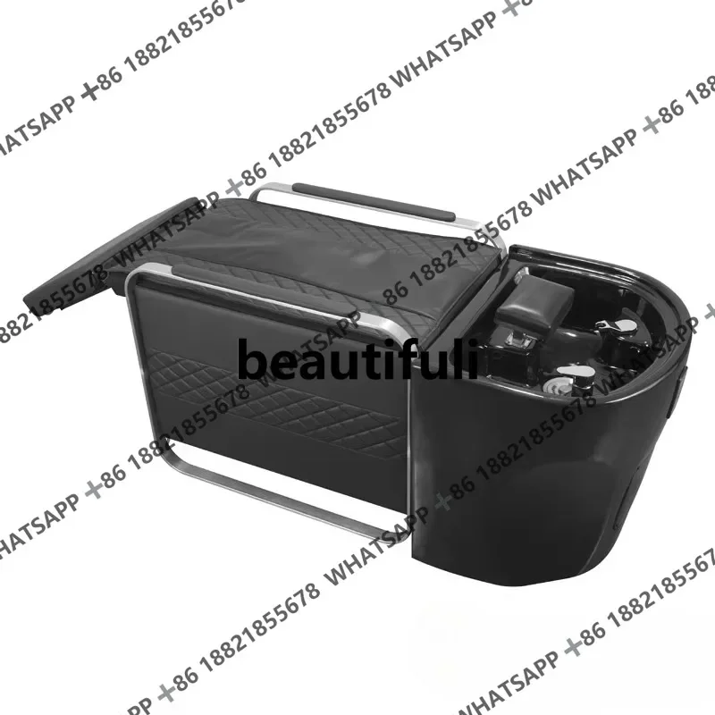 New high-end massage shampoo bed, half-lying flush bed for hair salon with electric leg lift