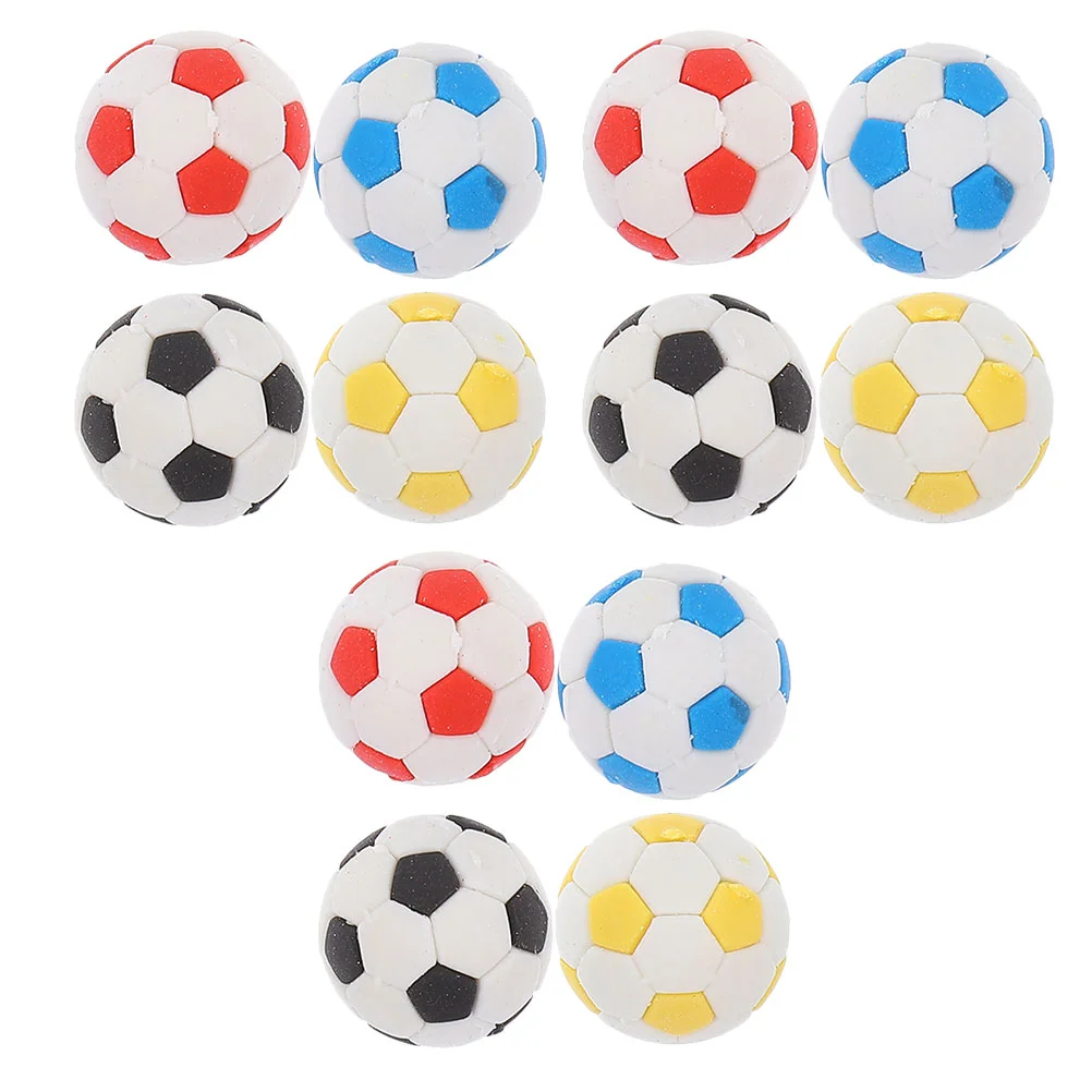 12 Pcs Football Eraser Basketball Stationery Small Classroom Reward Prizes Student Gum