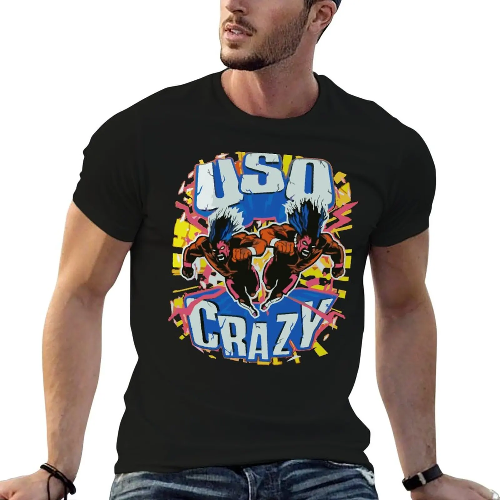Usos Tag Team T-Shirt Christmas Casual Short Sleeve Top