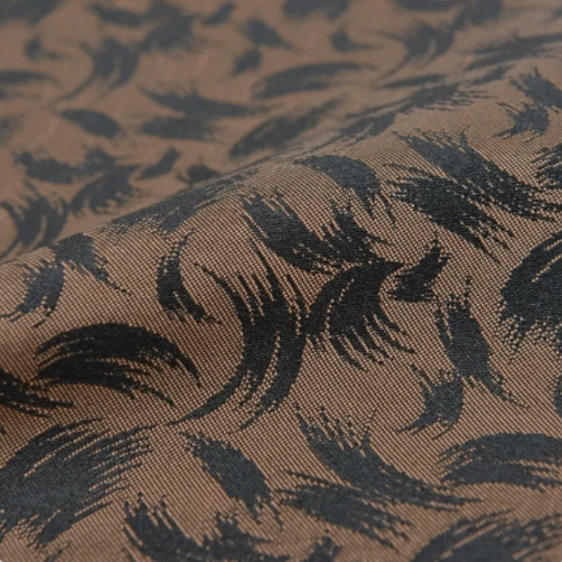 Upholstery Black Fabrics For patchwor Sewing Pluma espada varillada jacquard Impermeable Oxford Luggage Backpack Cloth L019