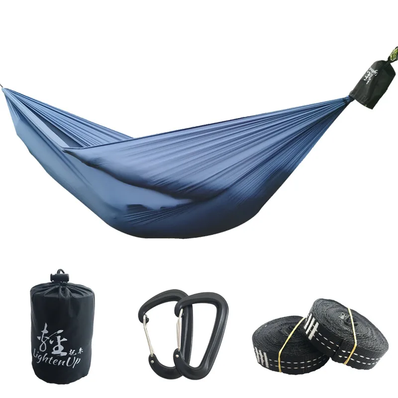 

260x140cm Outdoor Camping Parachute Sleeping Hammock Garden Swing Hanging Sleeping Bed Backpacking Travel Equipment