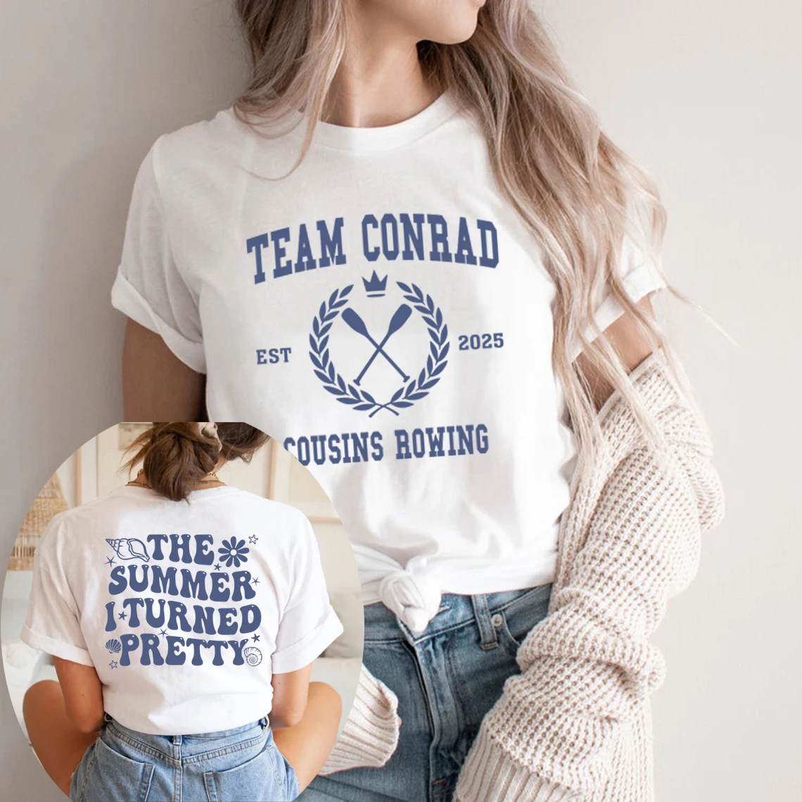 The Summer I Turned Pretty T-Shirt TSITP Team Conrad Tee Men Women Short Sleeve T-shirts Beach Summer Vibe Shirt Streetwear Tops