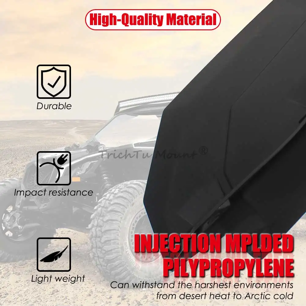 For Can-Am Maverick X3 Max DS RS XRS XRC XMR Turbo RR 17-2024 UTV Front Rear Fender Flares Mud Guards #71500297
