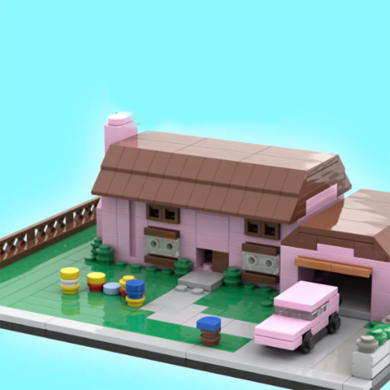 Serie di film popolari Moc Building Blocks Micro modello di casa Tecnologia Mattoni Assemblaggio fai-da-te Set di giocattoli per la costruzione delle vacanze Regali