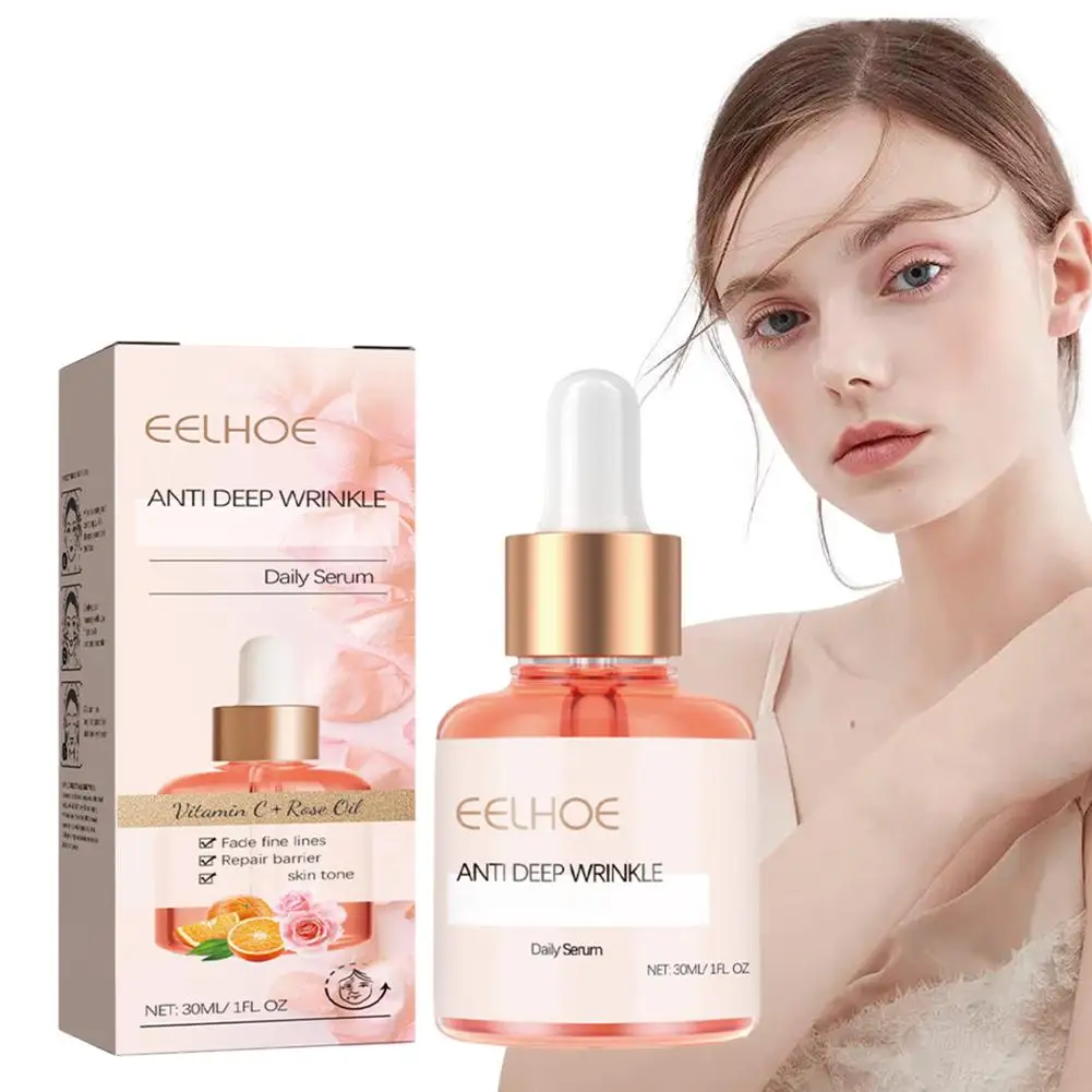 

Deep Repairs VC Rose Oil Face Anti-Aging Care Treatment Dry Lines Tightens Wrinkles Fine Brightens Reduce Daily Skin Serum L5W0