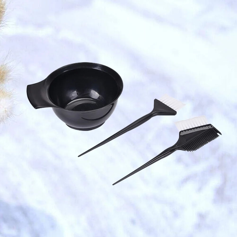 3 قطع DIY مجموعة صبغ الشعر صالون التلوين كيت لا فوضى متاعب الملحقات البلاستيكية مجموعة صبغ الشعر فرشاة الصباغة #3