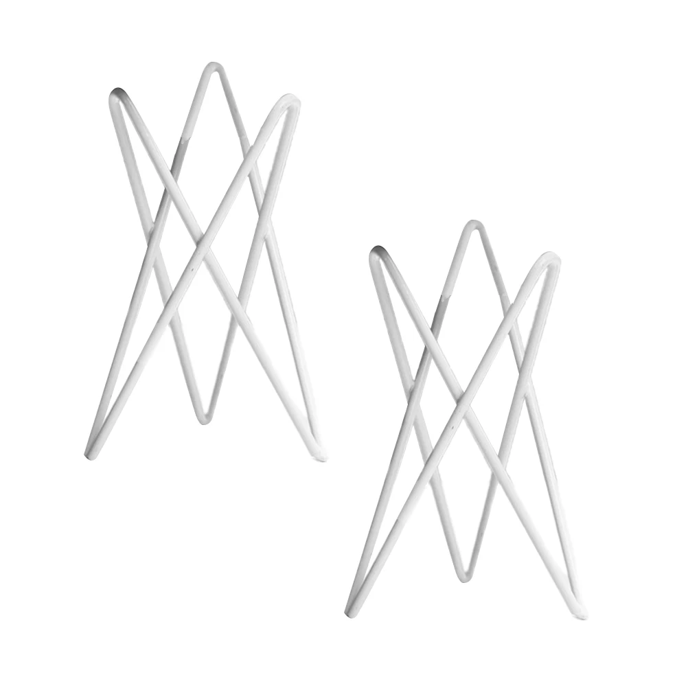 

2 Pc Plant Stand Soilless Bracket Best Stands Tripod Holders White Plants for Desk