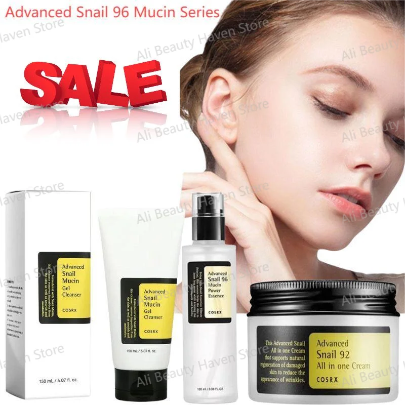 Advanced Snail 96, муцин, мощная эссенция/очищающее средство/крем, увлажняющее, разглаживающее, питательное, корейская косметика, средство для ухода за кожей