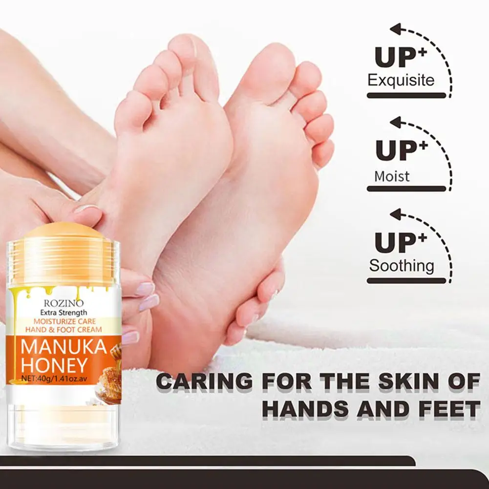 40g Honey Foot Cream Repair Cream Stick For Dry & Chapped Hand And Feet Moisturising Skin Care For Women And Men M6G8