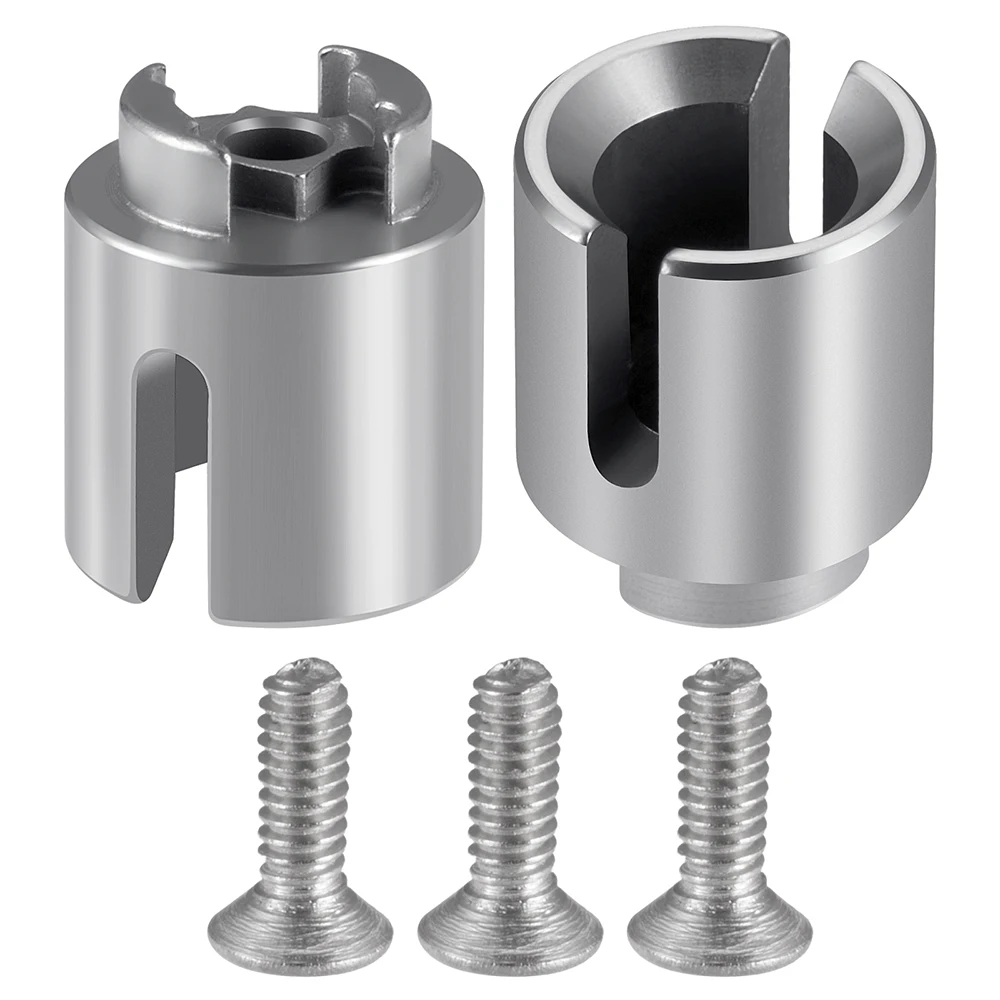 TRINOOD 2 Stuks Stalen Drive Cup Aandrijfas Voor/Achter CVD Voor 1/18 HBX 18859 18858 18868 RC Auto upgrade Onderdelen Accessoires