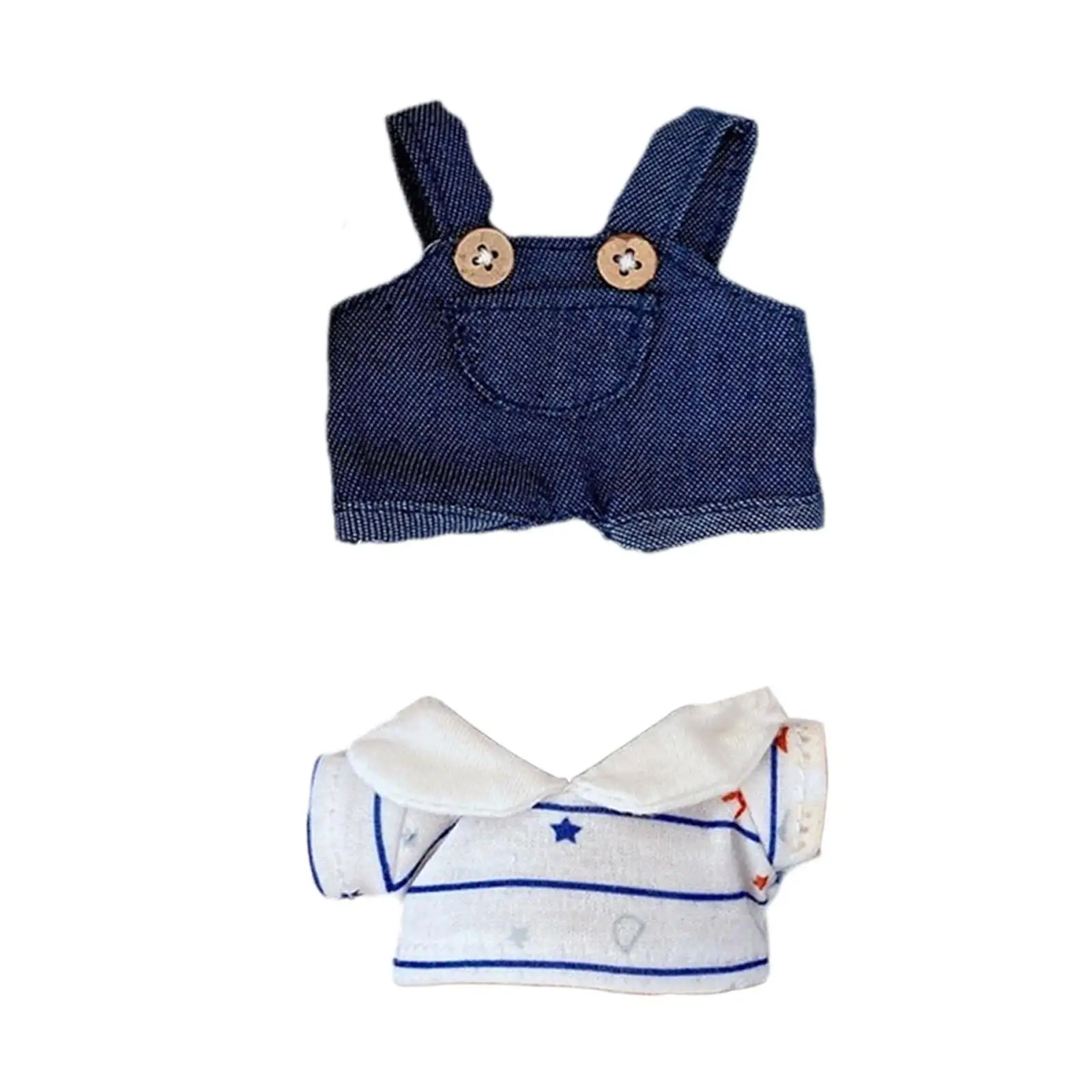 Fashion Dolls Suspender Pants Doll Clothes, DIY Soft Costume Accs Outifits, for 15cm Dolls, Boys Dolls Thanksgiving Gifts