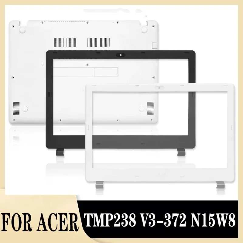 

New Original Screen Front Bezel Bottom Case for TMP238 V3-372 N15W8 Laptop LCD Frame Lower Bottom Cover B D Shell