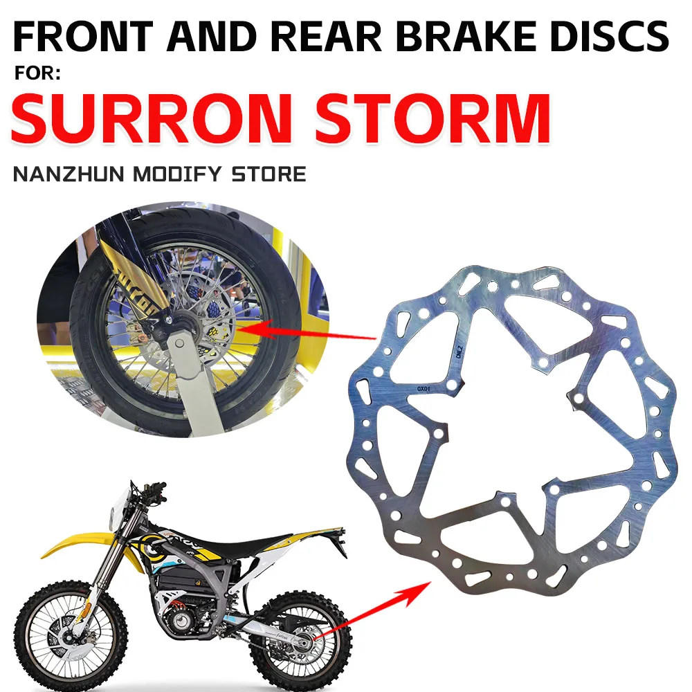 

For Sur Ron Surron STORM BEE 2022 2023 2024 Motorcycle Front Disc Brake Disc Rear Brake Bracket Storm Bee Sur-ron Accessories