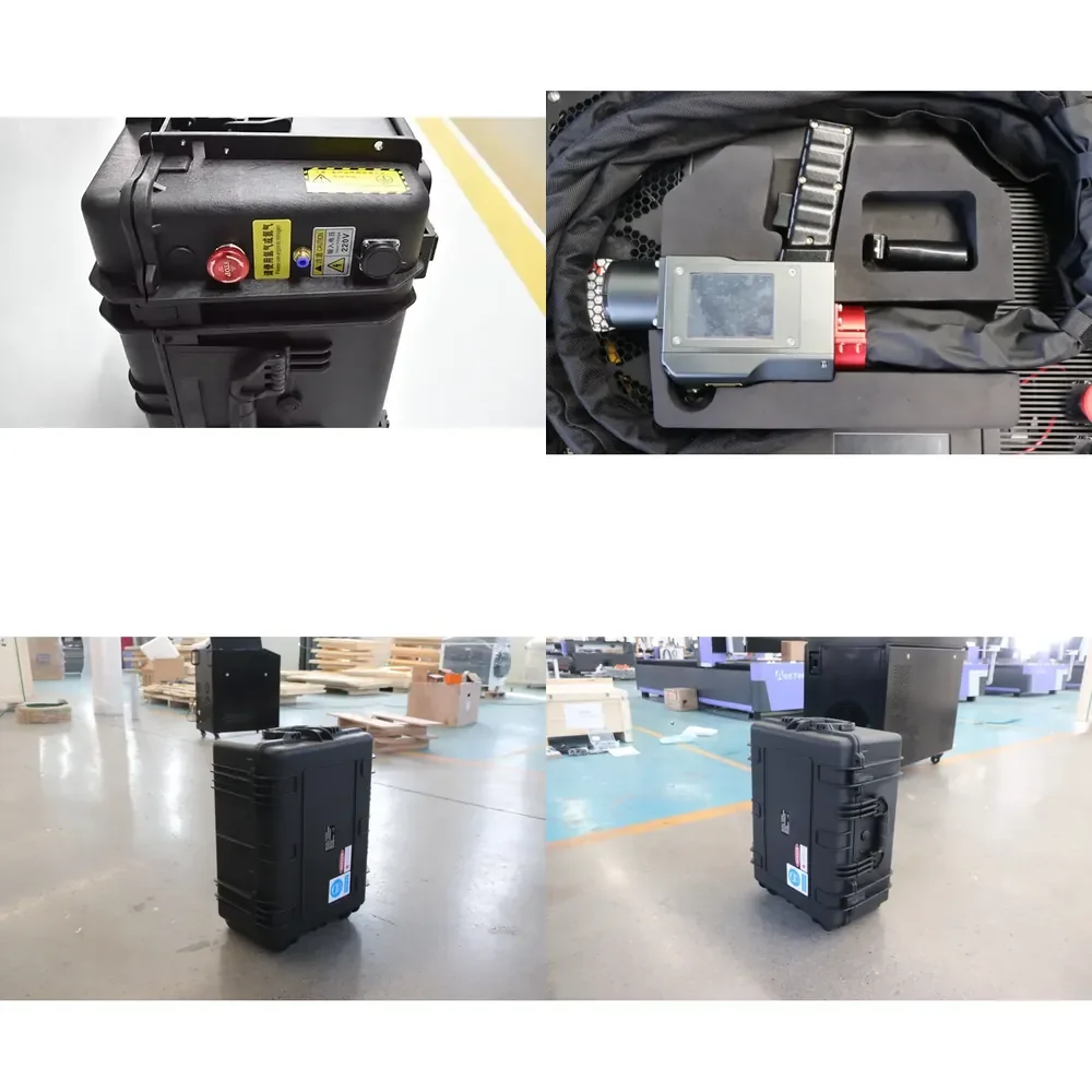 2026 Portable Handheld Cleaning Machine 200W 300W 500W Pulse Fiber for Rust Graffiti Metal Cleaning