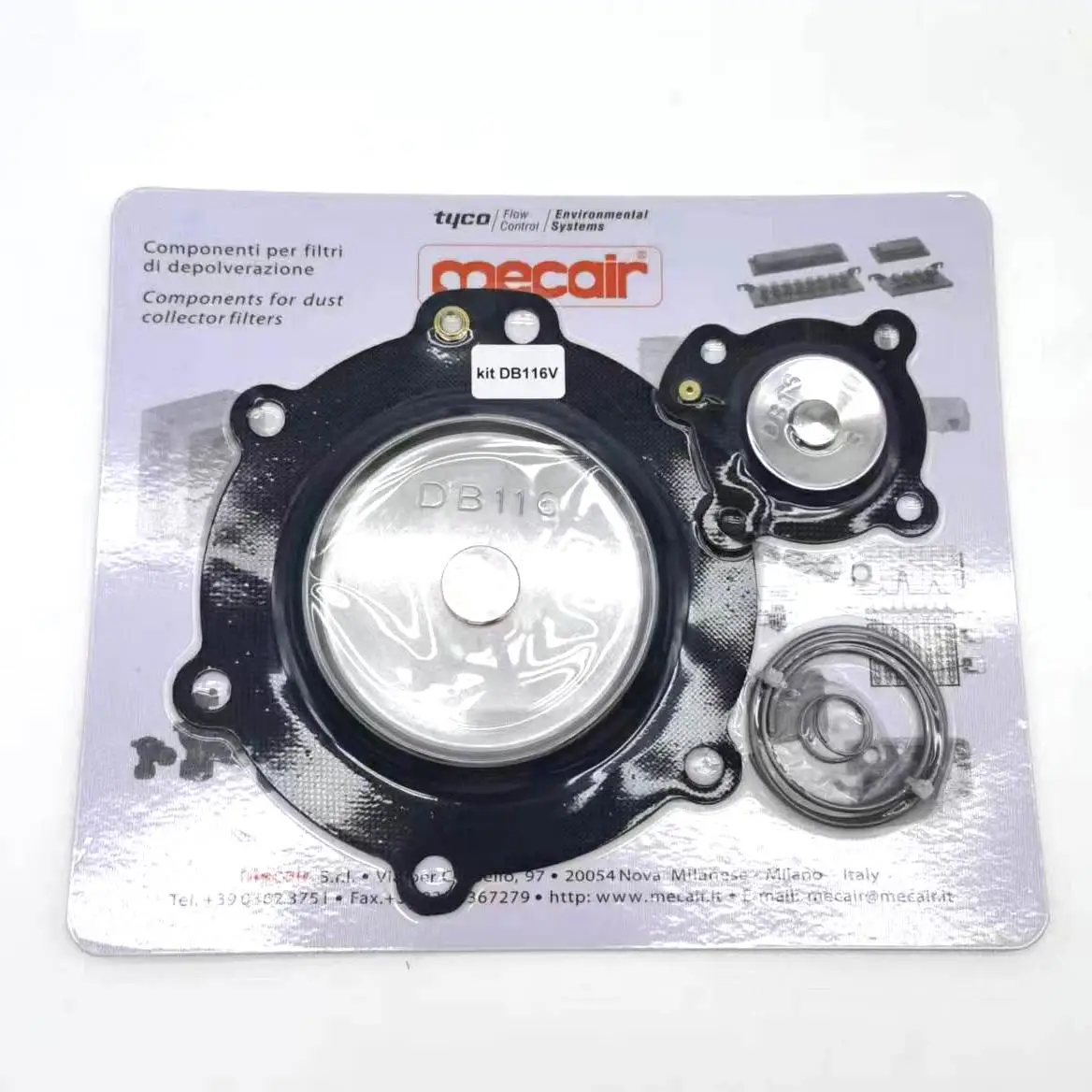 

DB116 DB16 Diaphragm Repair Kit for Mecair Pulse Jet Valve VNP216 NEM216 VNP416