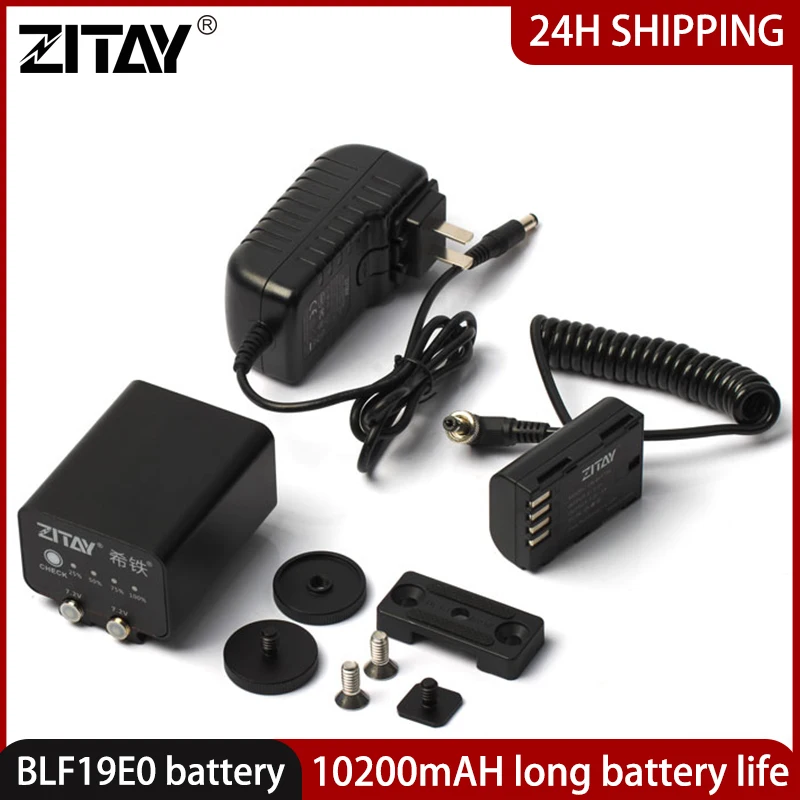 ZITAY External Battery for Panasonic DMW-BLF19E DMC-GH3 GH4 GH3K GH4K GH3A GH3H GH4H DC-GH5 GH5S GH5M G9 G9L Cameras Battery