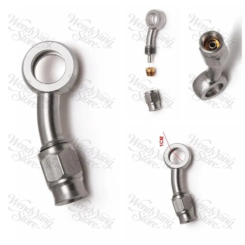 Suitable for Car and Motorcycle Brake Fisheye Hollow Steel Throat AN3 Oil Pipe Three-way Plate Bridge Joint