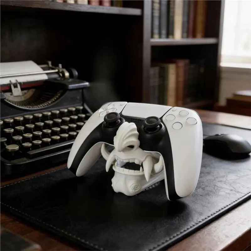 【VALUE MONEY】For PS5 Compatible Game Controller Base Ghost Mask Handle Bracket Desktop Display Stand For Game Console Computer