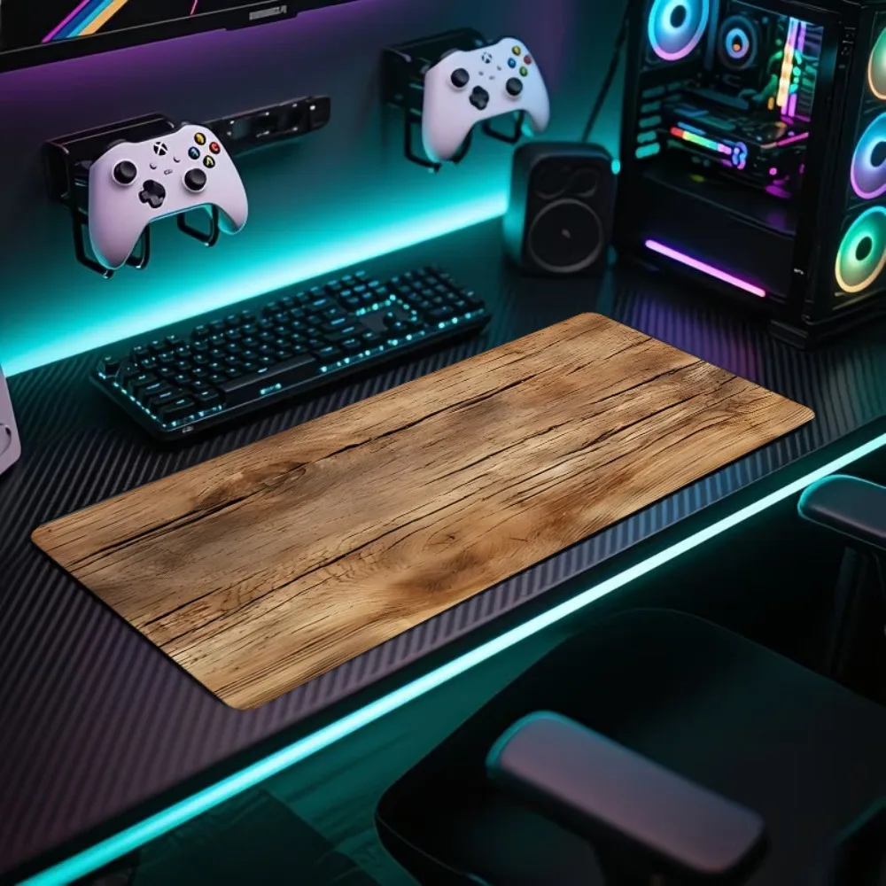 Country-style wooden texture mouse pad with a smooth and delicate touch teclado mecânico alfombrillas gaming desk accessories