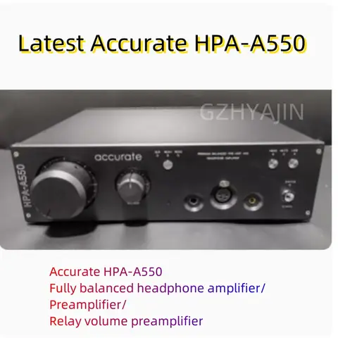 정확한 HPA-A550 완전 균형 헤드폰 앰프, 프리앰프, 릴레이 볼륨 프리앰프