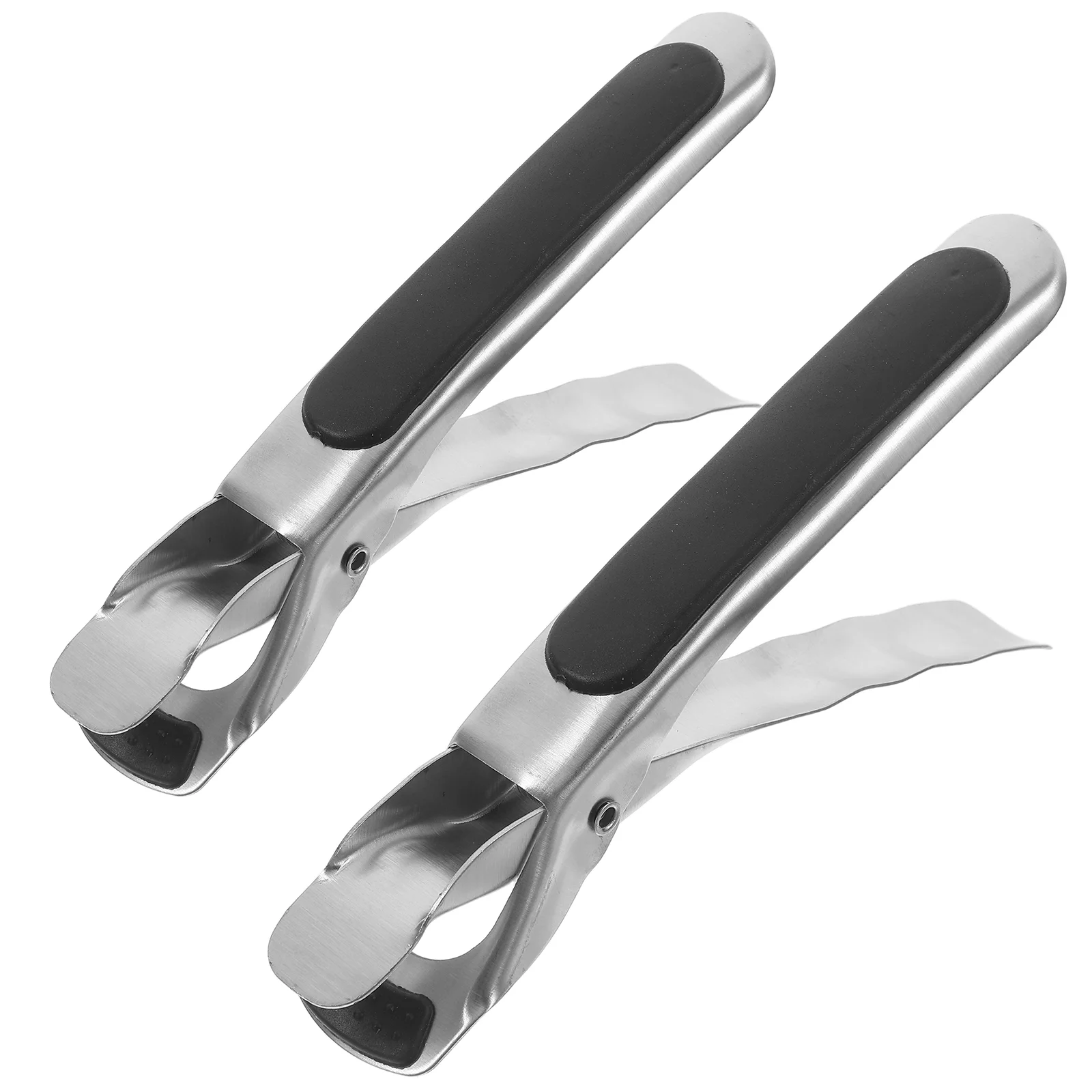 

2 Pcs Bins Anti-scald Clip Scalding Bowl Gripper Steamer Plate Heating Hot Dish Pan