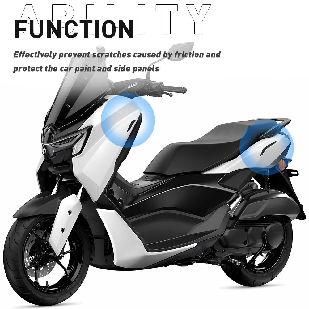 Protector de arañazos de carenado lateral para Yamaha N-MAX 155 125 NMAX TECH MAX 2025 + accesorios Panel lateral del cuerpo bloque protector de goma