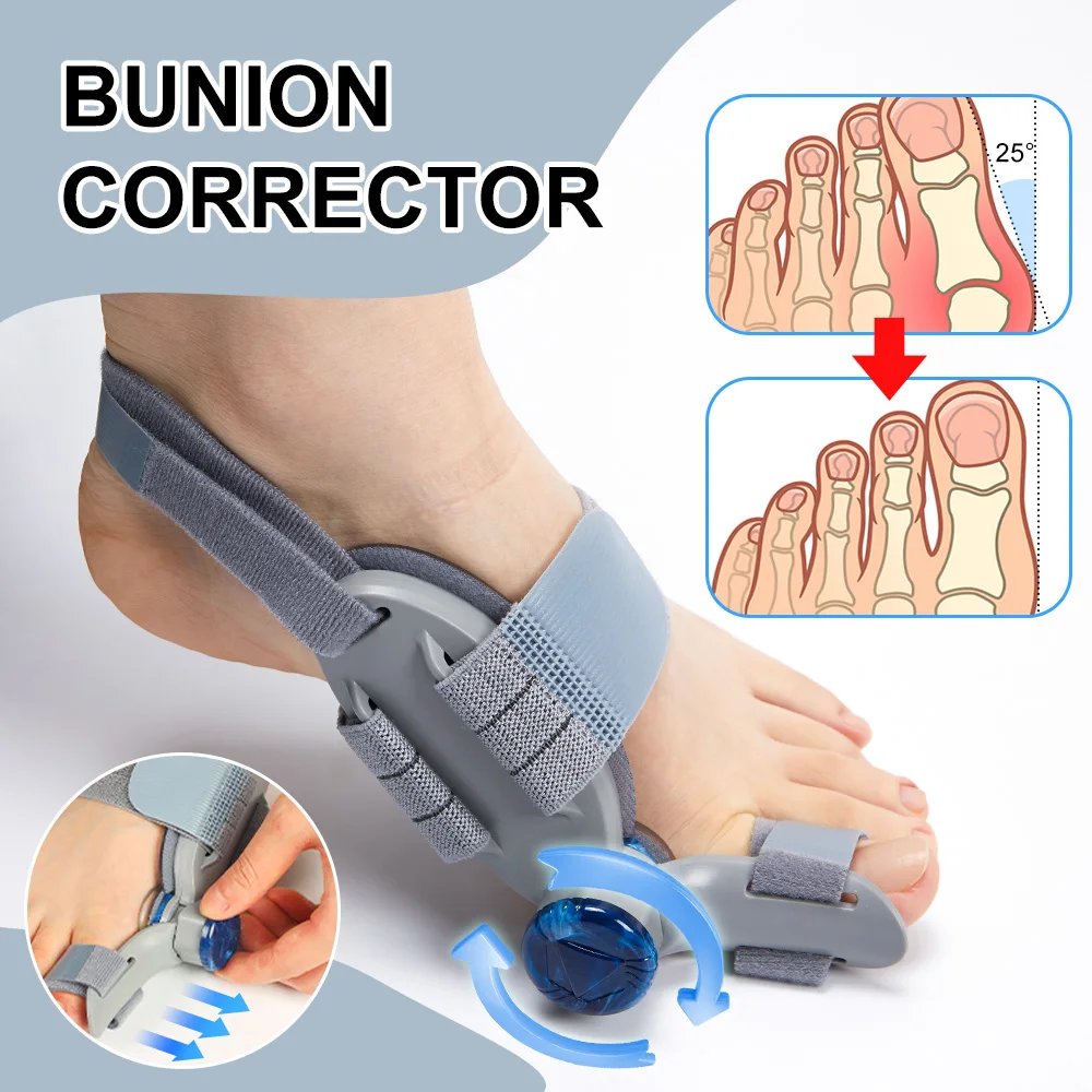 

Hallux Valgus Corrector Bunion for Women Men Toe Straightener Corrector Foot Toes Separator Pedicure Foot Care Tools