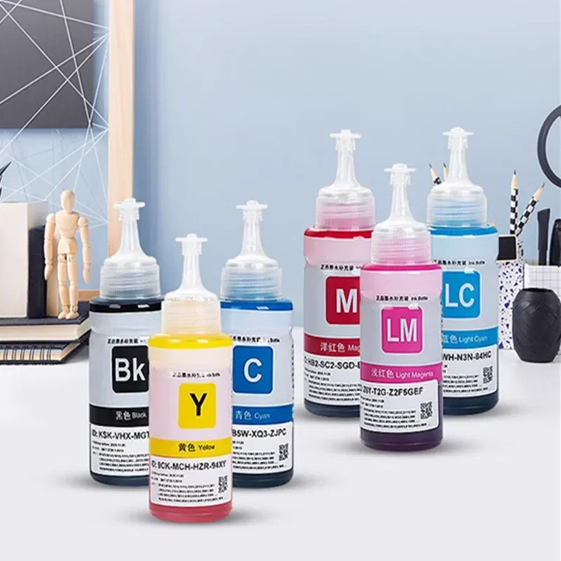 664 672 673 عبوة حبر صبغ حبر الطابعة ل EPN L100 L110 L120 L210 L310 L355 L360 L364 L365 L486 L550 L800 L805 L810 صبغ الحبر #3