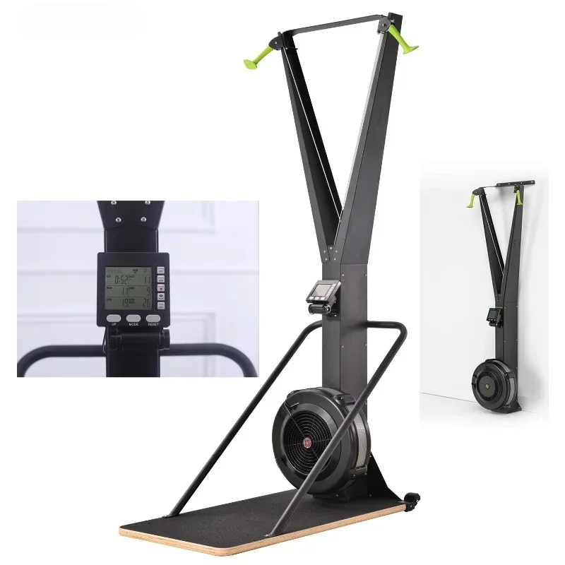 

Skiing trainer equipment wind fan resistance concept ski erg for indoor ski simulator machine