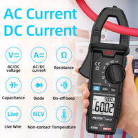 MESTEK Digital Clamp Meter AC/DC 600A NCV Pinza Amperimetrica dc Current Meter Clamp Pliers Ammeter Volt Multimeter Hook Meter