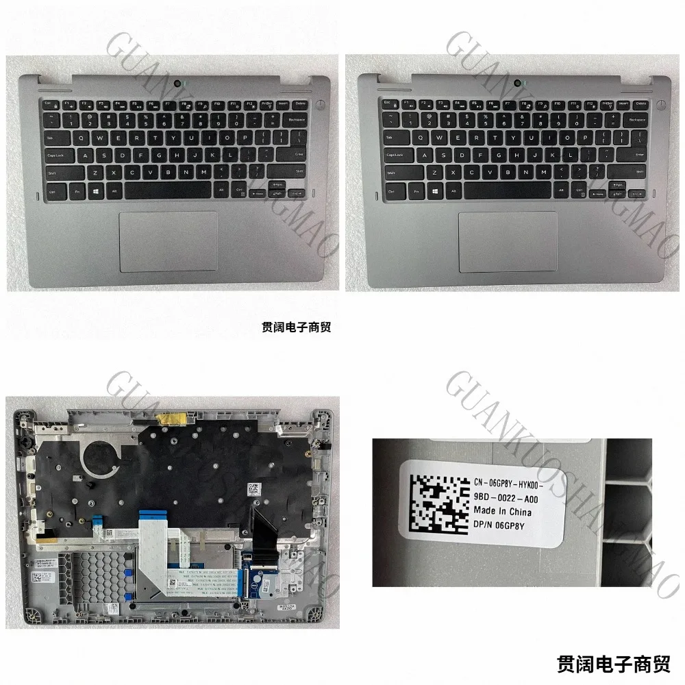 HJY...Suitable for Dell Latitude 3310 E3310 2-in-1 Laptop C shell keyboard palm rest 06GP8Y