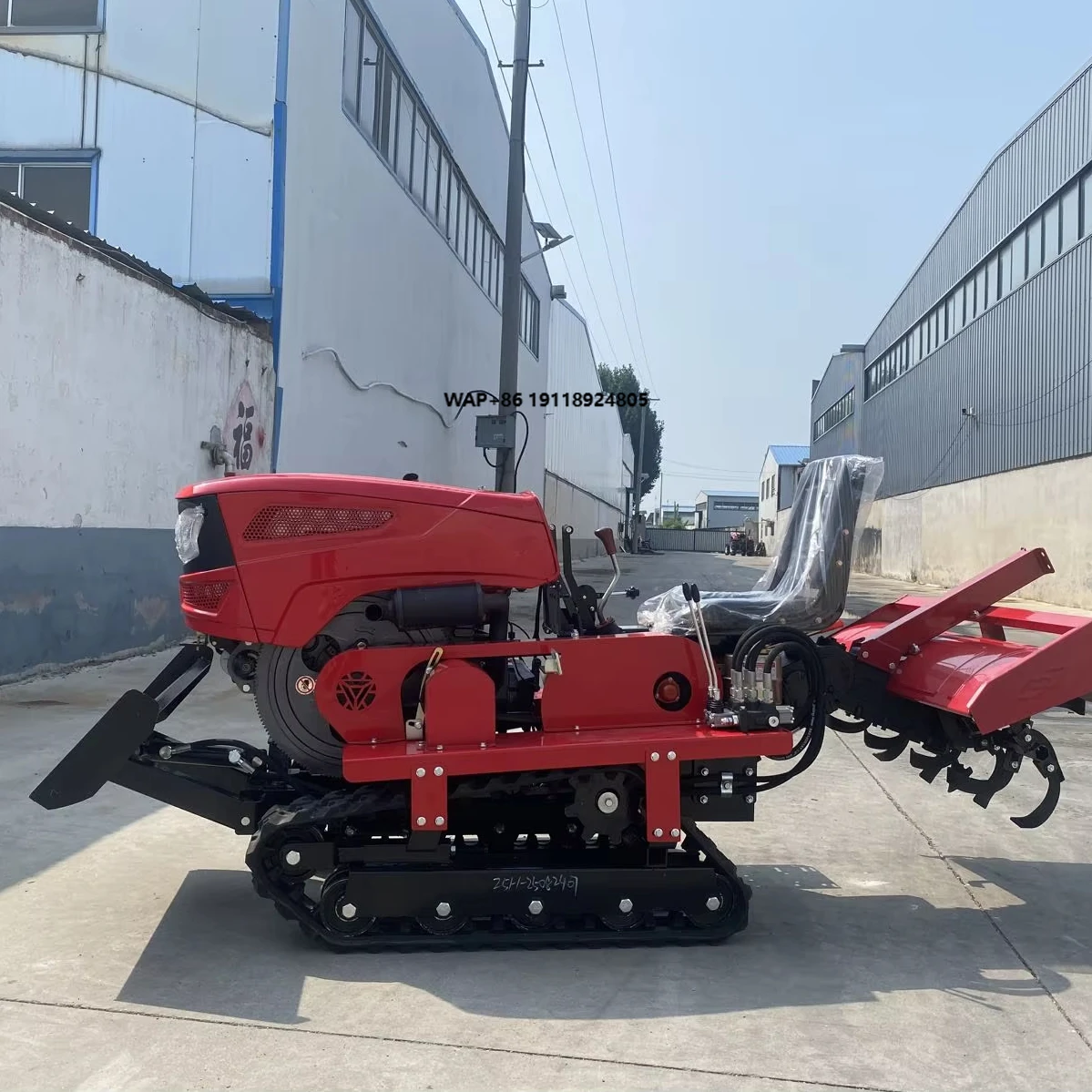 High-quality 35Hp Engine 500cc Dry Land Model Crawler Tractor Seat-type Rotary Tiller