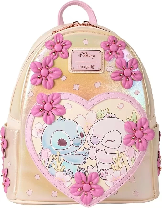 Disney Hocus Pocus Sanderson Sisters Double Strap Shoulder Bag Purse Mini Backpacks Stitch Fashion Leather Backpack Baby Bags