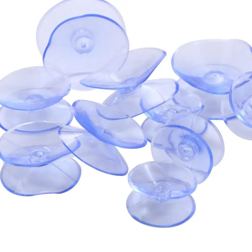 

20Pcs Top Spacer PVC Double-Sided Suction Cup Non-Slip Vacuum Vacuum Suckers Without Trace Transparent Sucker Pad Oxygen Tube
