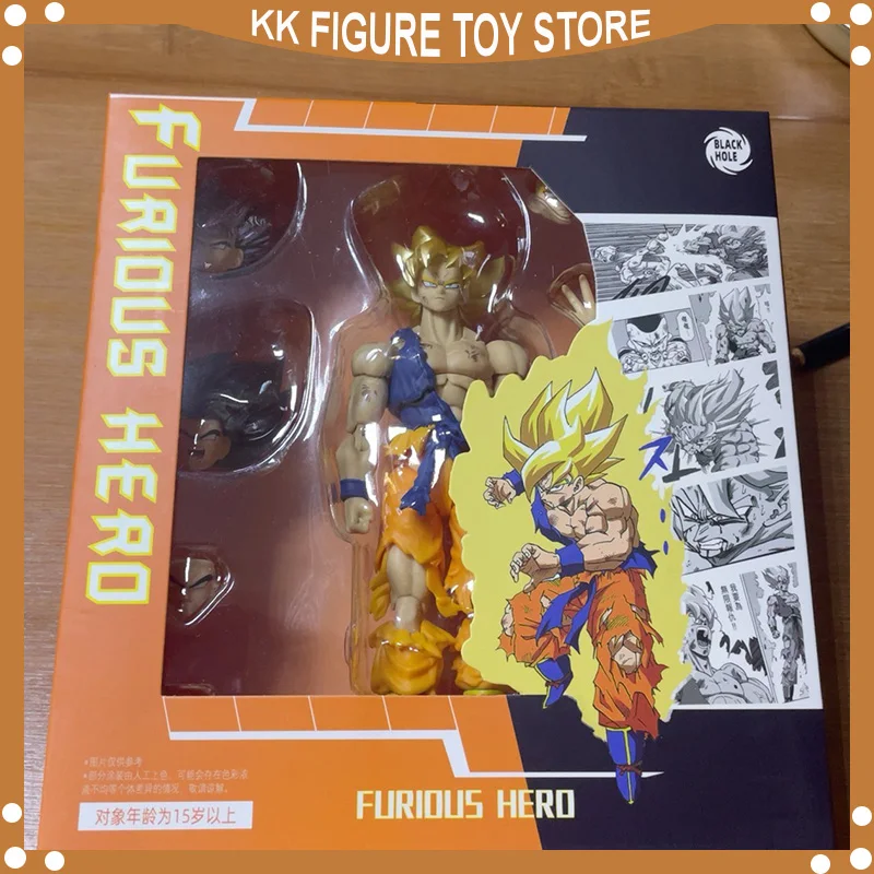 

Black Hole Toys Dragon Ball Z SHF SSJ Super Saiyan Furious Hero Son Goku Anime Action Figure Model statue Toys gift