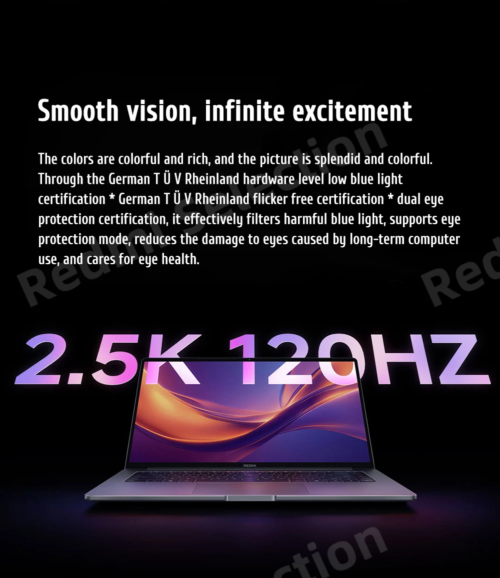 Xiaomi REDMI Book 16 Laptop Intel Core 5 220H/125H Intel Graphics 16G/32G RAM 1TB SSD 16-inch 2.5K Screen Notebook PC