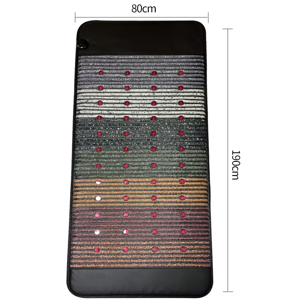 PEMF & Infrared Heating Mat with Natural Crystals - Full Body Photon Therapy Pad for Muscle Pain Relief, Anxiety Reduction