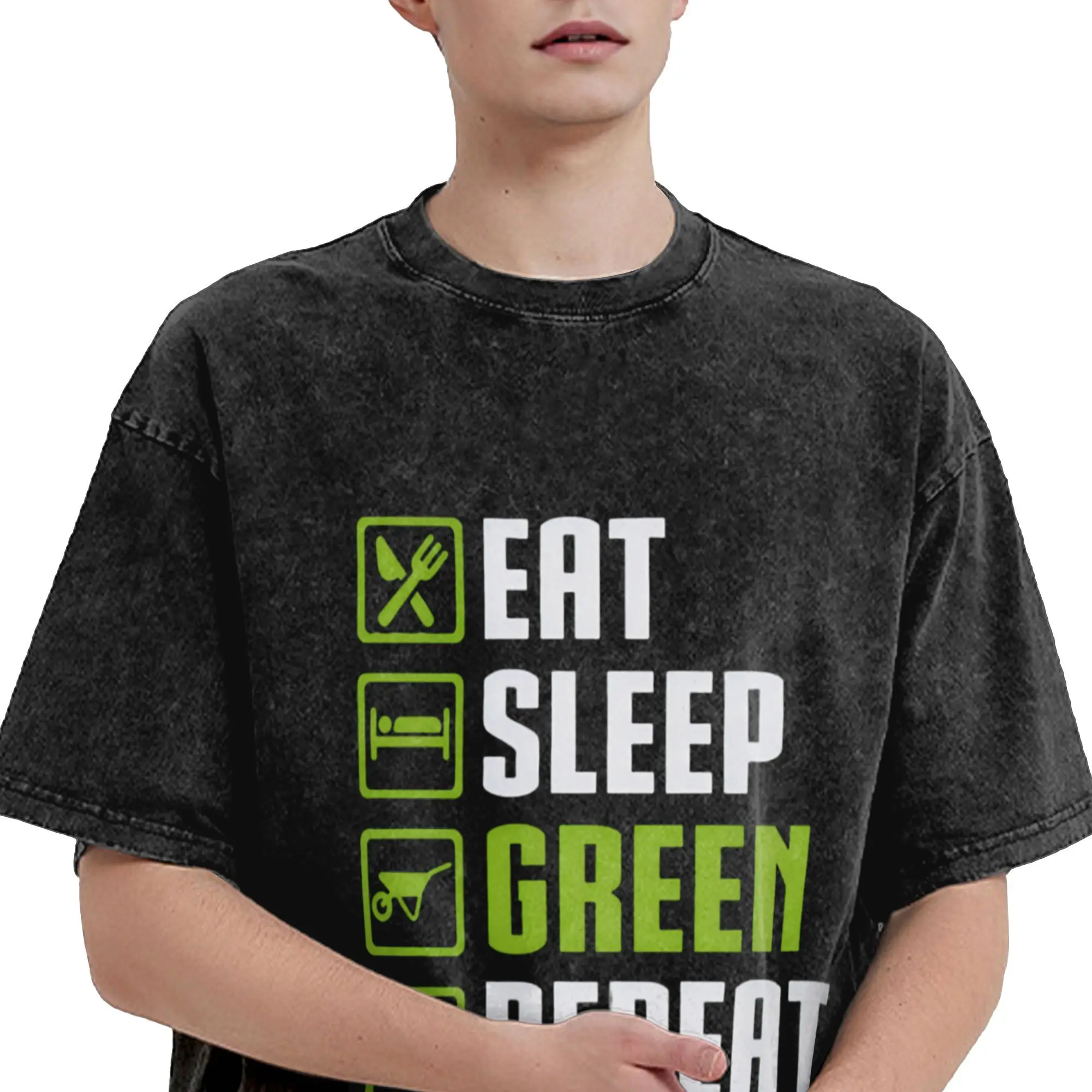 تي شيرت G-Grow a G-Garden للرجال تي شيرت رائع من القطن الخالص بياقة دائرية وأكمام قصيرة تي شيرت هدية عيد الميلاد