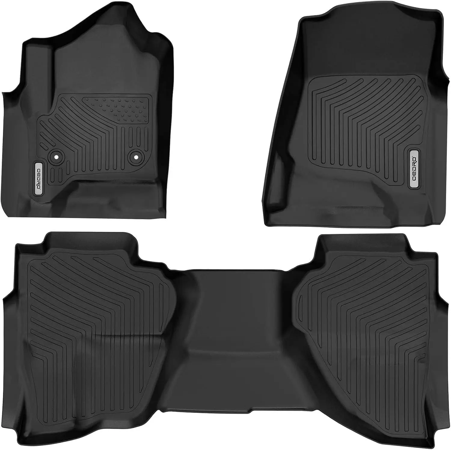 

Floor Mats for 2014-2018 Chevrolet Silverado/GMC Sierra 1500 Double Cab, 2019 Silverado LD/Sierra Limited; 2015-2019 2500H