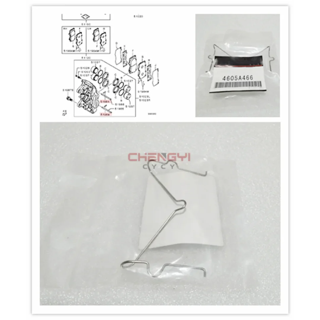 

Front Wheel Cylinder Caliper Brake Front Brake Pad Clip Snap Ring Fit For Pajero Montero Shogun V97W V98W 4605A466 4605A465