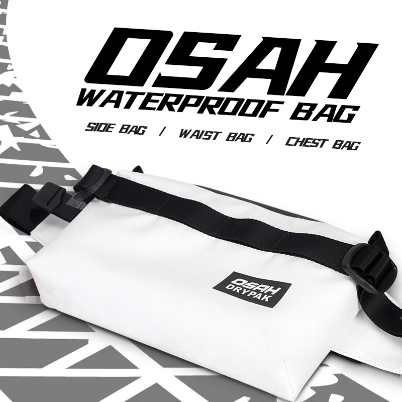 OSAH Fashion Crossbody Bag 2L Chest Pack Multifunction Outdoor Travel Motorcycle Riding Gears Package Splash-proof Water Fabric