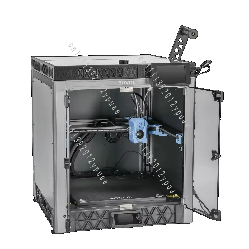 Metal Borosilicate Glass Open Enclosure for SV08 3D Printer, Constant Temperature Dustproof Low Noise Protective Cover