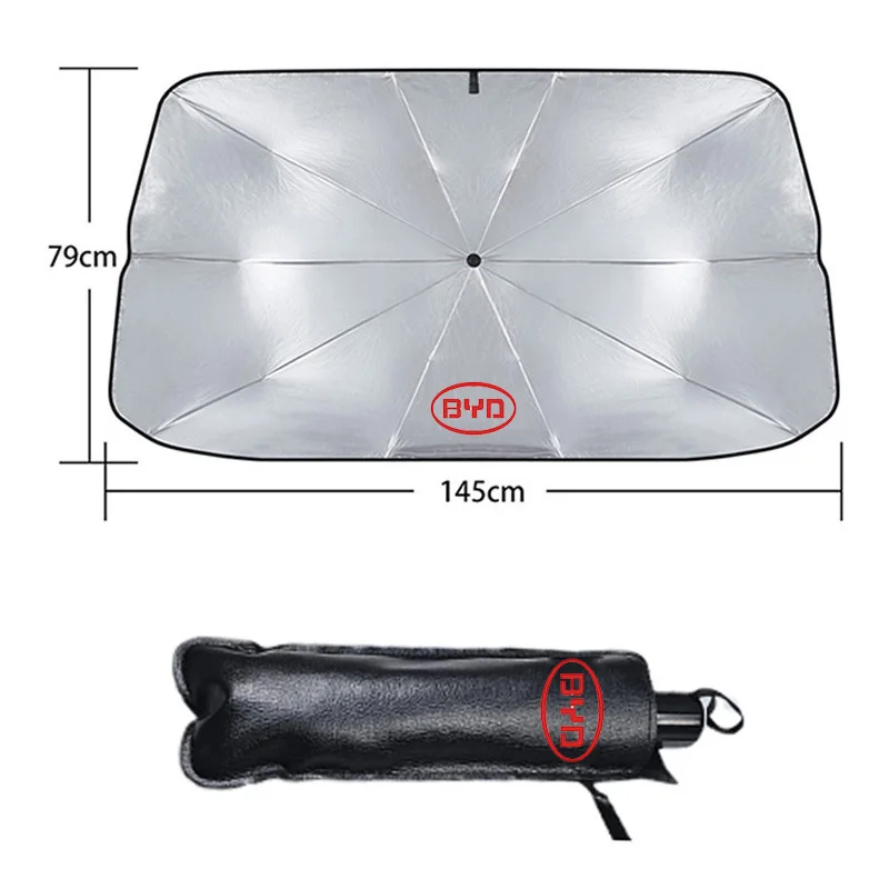 Car Sun Shade Protector Parasol Auto Front Window Sunshade For BYD Tang F3 E6 Atto 3 EV Yuan Plus Song Max F0 G3 I3 Ea1 Dmi G6