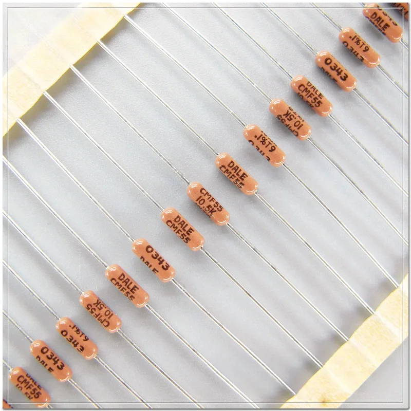 10Pcs VISHAY DALE CMF55 (RN55E) 10.5K/0.25W 0.1% 25ppm axial metal film resistor