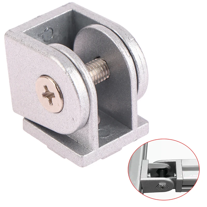 

Zinc Alloy Flexible Hinge Pivot Joint Connector For Aluminum Extrusion Profile Glass Door Hinge Aluminum Profile Fittings
