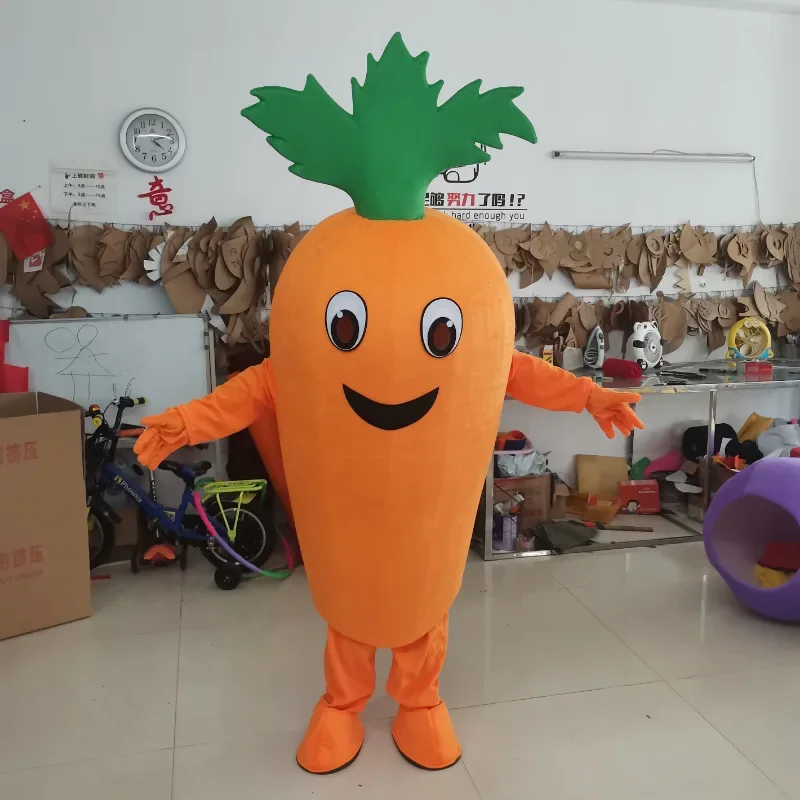 2024 Mascot Cartoon Doll Costume Carrot Performance Funny Walking Doll Clothes Suit Adult Men Women Doll Clothing