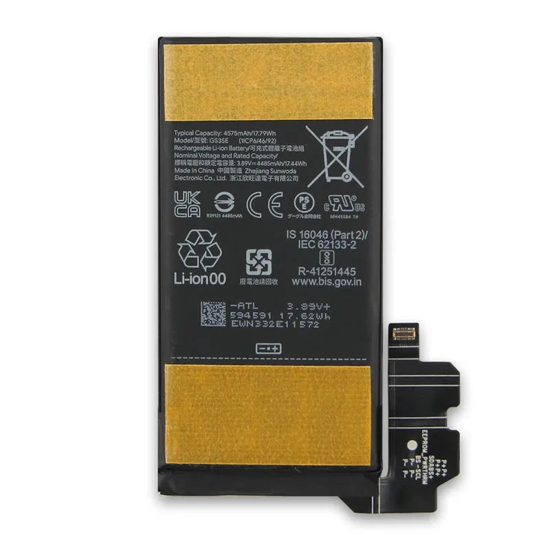 Phone Battery GS35E GUKD8 For Google Pixel 8 Pixel 8P Replacement With Tool 4485mAh