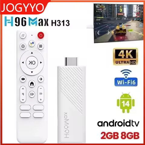 Newest Android 14.0 TV Stick H96Max WIFI6 2.4G&amp;5G Mini TV Stick 2GB 8GB Android TV Stick Allwinner H313 Quad Core 4K Set Top Box